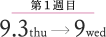 第1週目